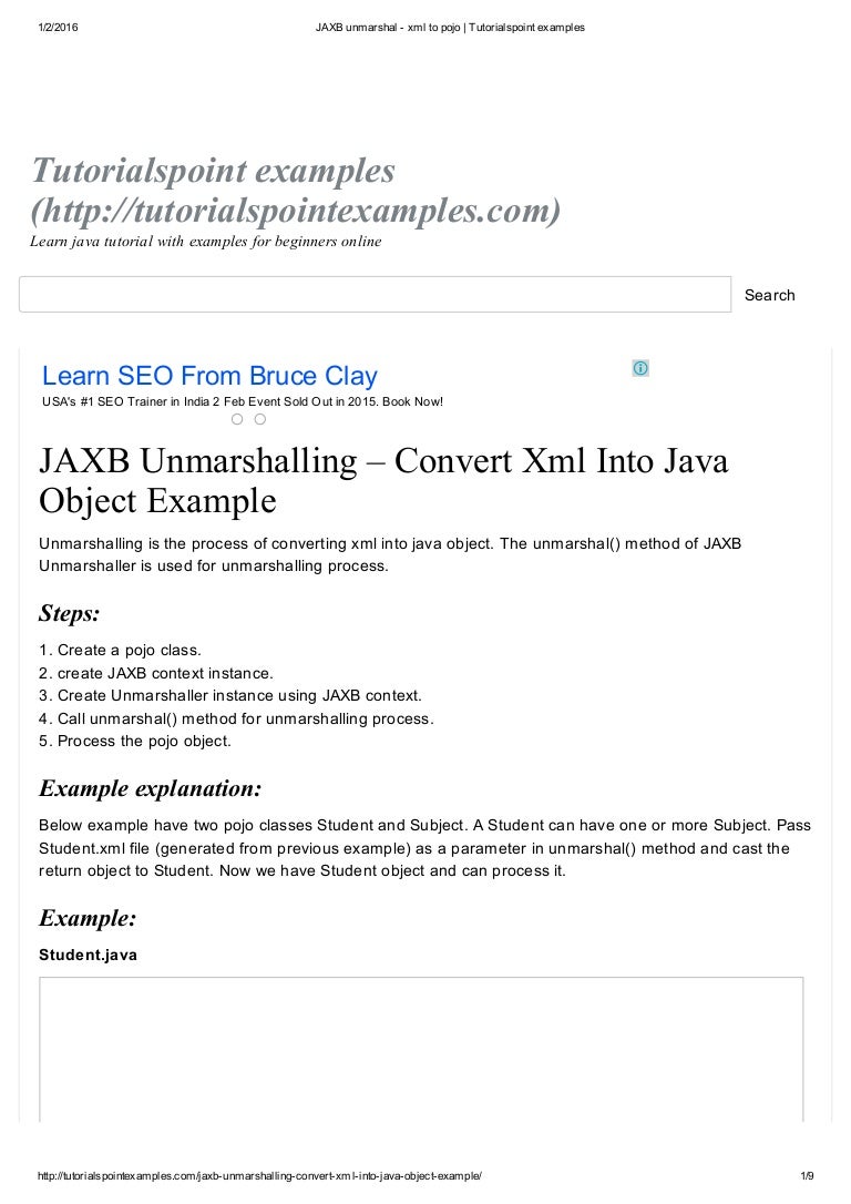 Tutorialspoint Xml Pdf